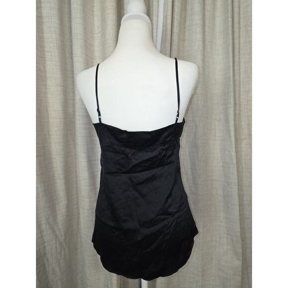 VINTAGE Diane von Furstenberg DVF 100% Silk Black Cami Y2K Lingerie Aesthetic - Picture 2 of 7